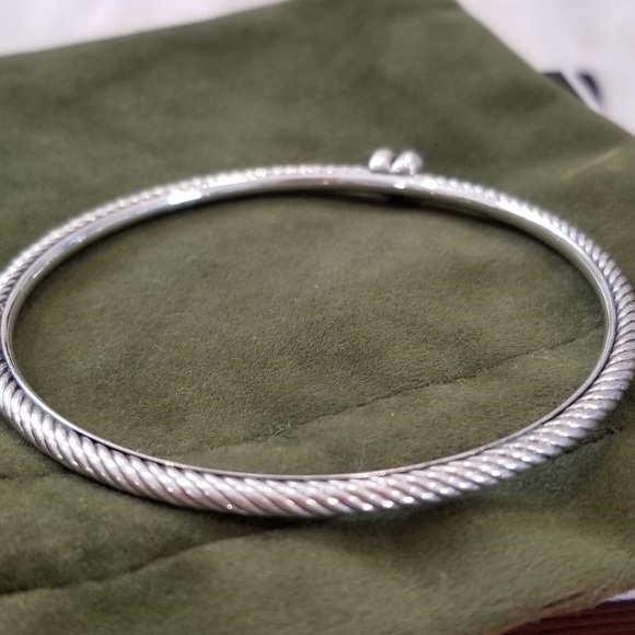 David Yurman diamond cable heart bangle - Picture 6 of 7